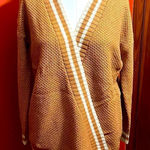 Cozy Casual  Mustard Yellow Wrap Cardigan Sz S/M Photo 0