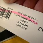 Chico's Zenergy  Neema Stripe Lining Jacket Lightweight Sunbeam NWT Size 2 Photo 3