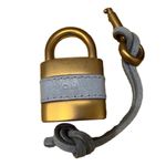 Chloé Paddington Blue Gray Leather Gold Hardware Padlock and Key Replacement Photo 3