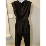 Pact Large 100% Organic Cotton Black Relaxed Slub Muscle Tee Jumpsuit Pockets Photo 4