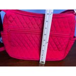 Vera Bradley Vera‎ Bradley Red Crossbody Bag Quilted Shoulder Bag Everyday Purse Photo 6