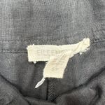 Eileen Fisher 100% Organic Linen Pull On Wide Leg Black Plants Contemperary Photo 5