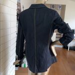 T Tahari NWT  Denim Knit Long Double Breasted Power Blazer, 12 Photo 10