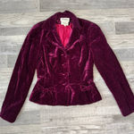 Neiman Marcus Vintage Moshary for  purple embossed velvet blazer womens 4 L24 Photo 0