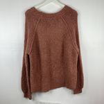 Aerie Size M Sweater Boucle Wool Blend Oversized Dusty Rose Pink Long Sleeve Photo 10