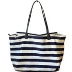 Kate Spade  Blake Avenue Black and White Striped Tote Purse Bag  Photo 1