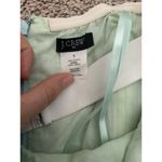 J. Crew Seersucker Embossed Lorelei Strapless Mini Dress Size 4 Preppy Summer Green Photo 7