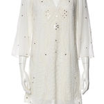 Alice + Olivia  butterfly embellished mini dress white lined‎ size XS Photo 0
