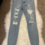 American Eagle  Stretch Distressed Skinny Jeans Photo 1