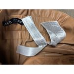 ZARA tie Faux Leather Shorts XS Photo 5