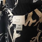 A New Day Black & Cream Wide Leg Coral Print Pants Women’s Size XS Photo 4