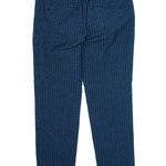 Loft Ann Taylor  Marisa Teal Blue Diamond Pattern Dress Pants Straight Leg 00 Photo 2