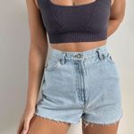 American Vintage USA Blue Denim Mom Shorts Photo 0