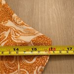 Joie Orange and White Floral Midi Dress  Size Medium Photo 5