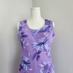 American Vintage Vintage Y2K Studio I Lilac Blue Floral Sleeveless Lined Midi Dress 14 Photo 1