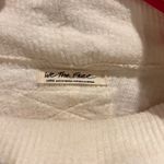 Free People  Moon Daisy Thermal Mock Neck Oversized Cropped Shirt Top Women Large Photo 3