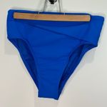 Apt. 9  High Waisted Bikini Bottoms Cross Over Royal Blue Small Vacay Beach Summer Photo 0