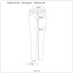 Hudson Jeans Hudson Krista Super Skinny Dark Blue Jean Women 28 (32X31) Low Rise Ripped Denim Photo 8