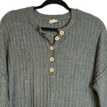 Free People Intimately‎  Around the Clock Tunic Sweater Green Small Oversized Photo 2