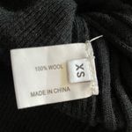 Proenza Schouler Black 100% Wool Ribbed Knit Short Sleeve Sweater XS Lightweight Photo 3