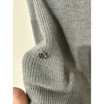 Lululemon Womens 8 Gray 100% Merino Wool Rib Knit Jacket Sunshine Salutation Photo 4