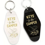Bundle of TWO Camper Plastic Keychain, Cute Retro Style Photo 0