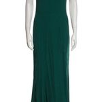 Reformation Women’s Ballina Spruce Green Square Neck Fit & Flare Maxi Dress Gown Photo 9
