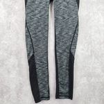 Avia  Black Gray Long Mesh Legging Pant Bottoms Activewear Small Photo 3