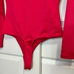 New York & Company Long Sleeve Bodysuit Pink Photo 3