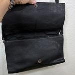 Barbara Milano Italy Leather cow print Zebra Pattern Crossbody Clutch Black Photo 6