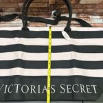 Victoria's Secret  Black and White Striped Tote Bag Photo 6