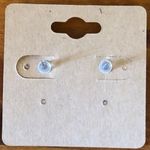 Handmade White Black Ice Skates Stud Earrings - Hand Painted Wood, Hypoallergenic Photo 3