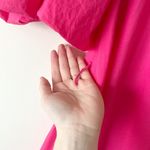 RHODE Marni Puff Bubble Cotton Hot Pink Mini Dress Photo 3