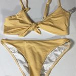 l*space New. SUNSHINE GOLD SUMMER LOVE PLAID BIKINI. D-top/M-bottom. Retails $198 Photo 6
