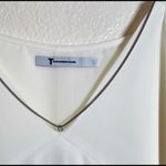 Alexander Wang T by  Crepe Cold Shoulder Tank Top Blouse Chain White Size 6 Photo 2