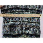 Precious Formals Sequin Mini Dress Sparkle Size 4 Blue Green Black Chunky Stones Photo 3