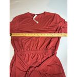Lululemon  Dress Size 4 Red Twist Front Short Sleeve Casual‎ Athleisure Photo 2