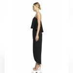 Shona joy  Core Strapless Frill Maxi Dress Black‎ Size 2 Evening Formal Cocktail Photo 2