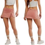 FP Movement Free People Hot Shot Mini Skort Womens Large Petal Orange Active NWT Photo 1
