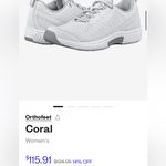 Ortho feet women’s White Athletic Shoes. Ntn Size 7.5 Photo 5