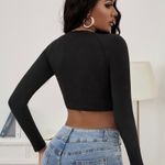 SheIn Heart Ring Crop Tee Photo 1