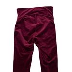 Spanx  Velvet Leggings Small Red Long Slim Fit Holiday Party Luxe Sexy Photo 4