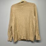 Chico's  Leopard Embroidered Sweater Animal Motif Tan Cheetah Crewneck Size Medium Photo 4