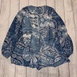 Show Me Your Mumu Bailey Tie Back Romper Blue S Photo 2