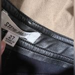 Steve Madden  Black Faux Leather Pants 27 Straight Leg Rock Punk Goth Festival Photo 4