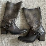 FREEBIRD by Steven  Shawna Brown Leather Harness Boots Photo 1