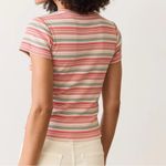 Marine layer Women's Lexi Rib Sun-In Crew Tee Medium Multi Stripe Original Rib Photo 1