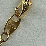 Vintage 1997 Avon Baguette heart necklace. Gold Photo 2