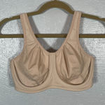 Wacoal Women 34D Beige Simone Sports Bra Underwire 855170 Full Coverage Photo 0