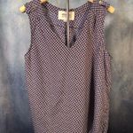 Alice Blue Sleeveless Blue Patterned Top Photo 0